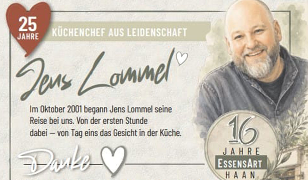 Doppelt Grund zum Feiern: 16 Jahre EssensArt & 25 Jahre Jens Lommel